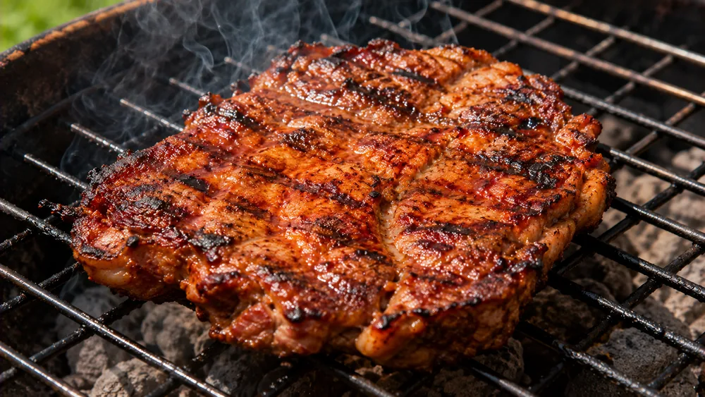 Farmersteak: mariniertes Nackensteak für Grill oder Pfanne