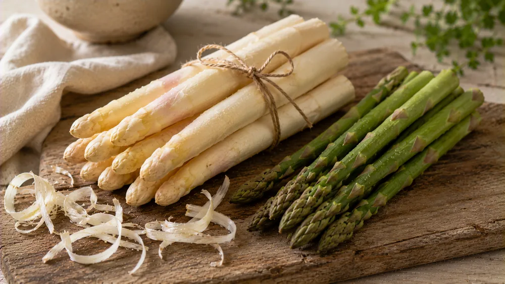 Spargel: Gewicht, Nährwerte, Saison und richtig schälen
